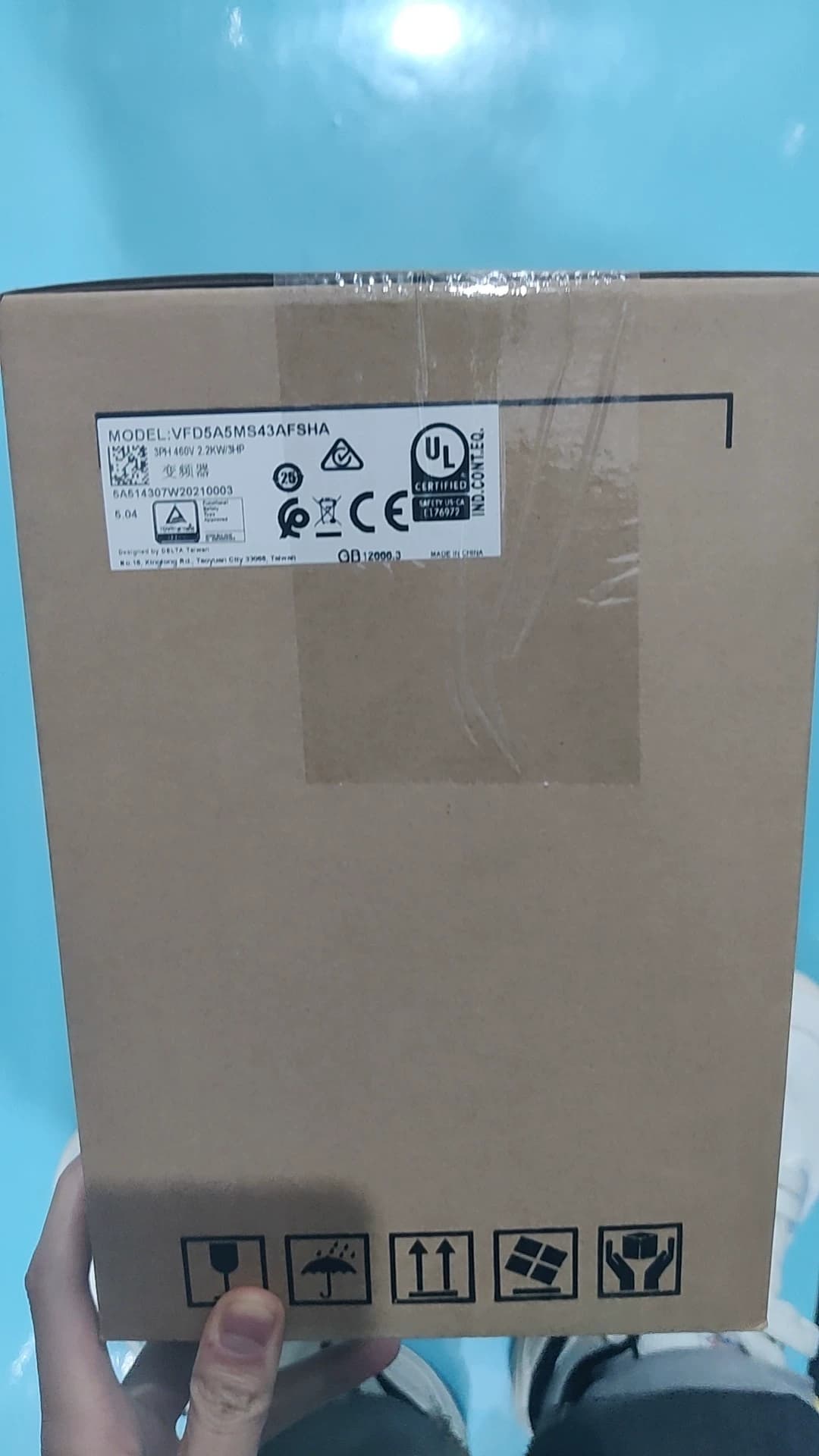 100% brand new original and genuine Delta 380V 2.2KW VFD5A5MS43ANSAA Frequency converters Drive Servo Motor