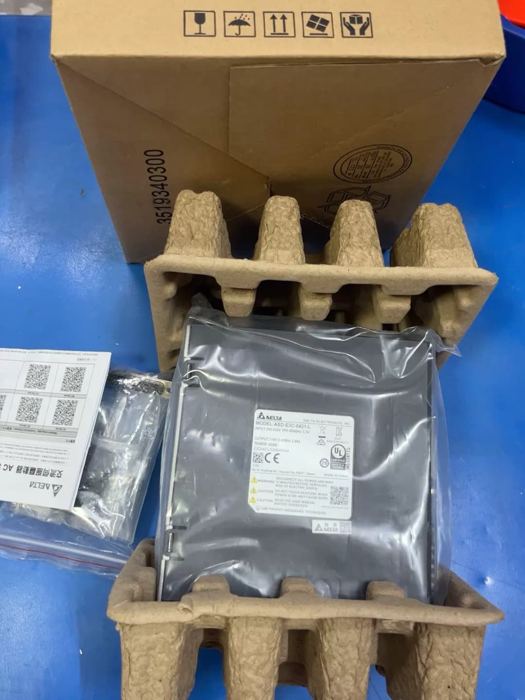 100% brand new original and genuine Delta ASD-E3-0421-L Frequency converters Drive Servo Motor