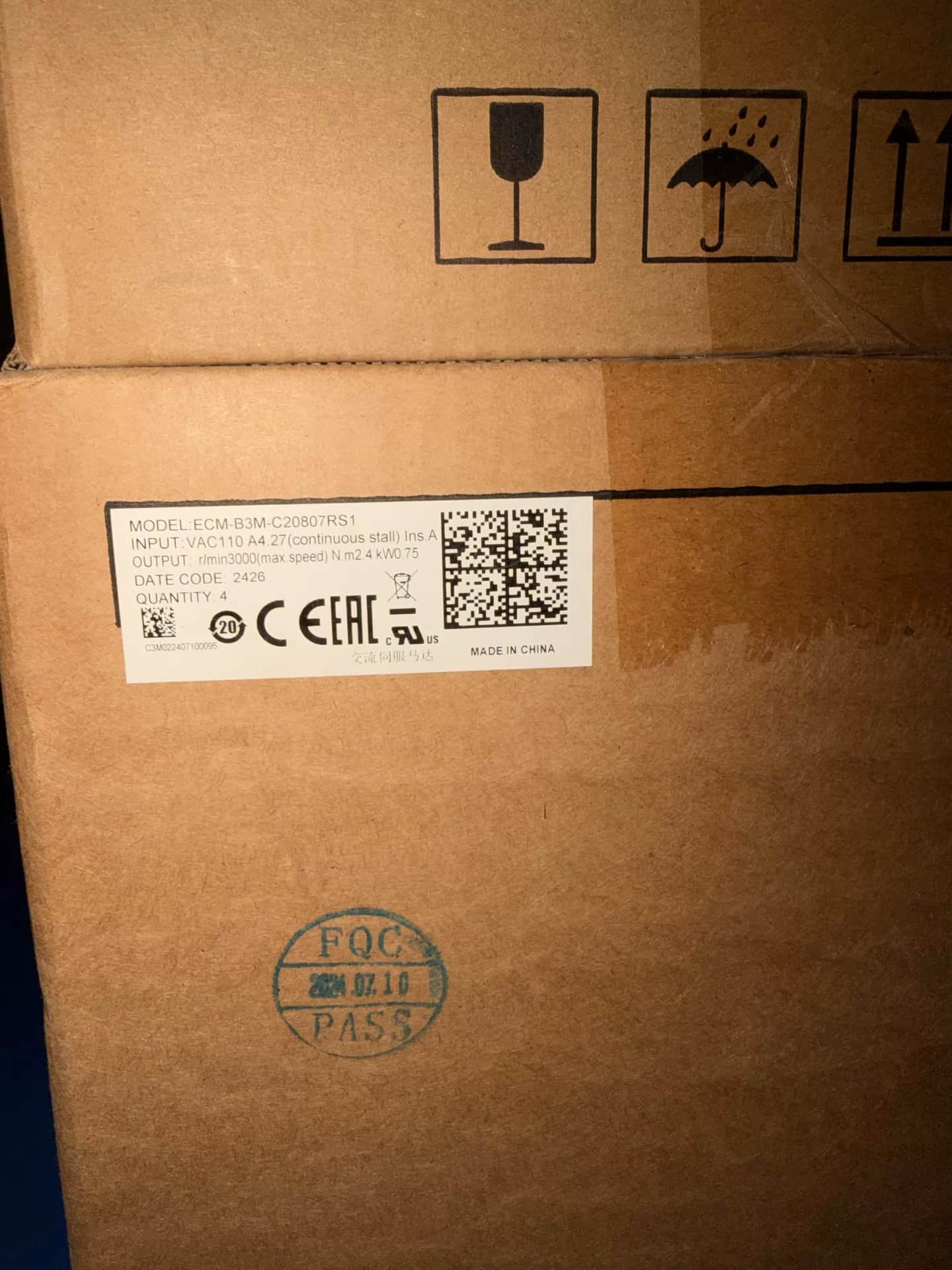 100% brand new original and genuine Delta ECM-B3M-C20807RS1 Frequency converters Drive Servo Motor