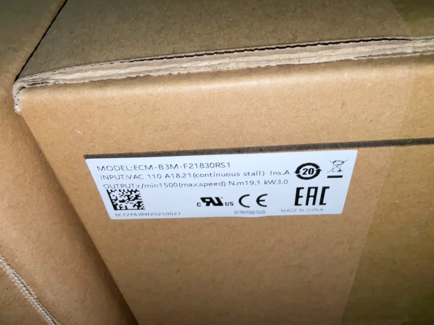 100% brand new original and genuine Delta ECM-B3M-F21830RS1 Frequency converters Drive Servo Motor