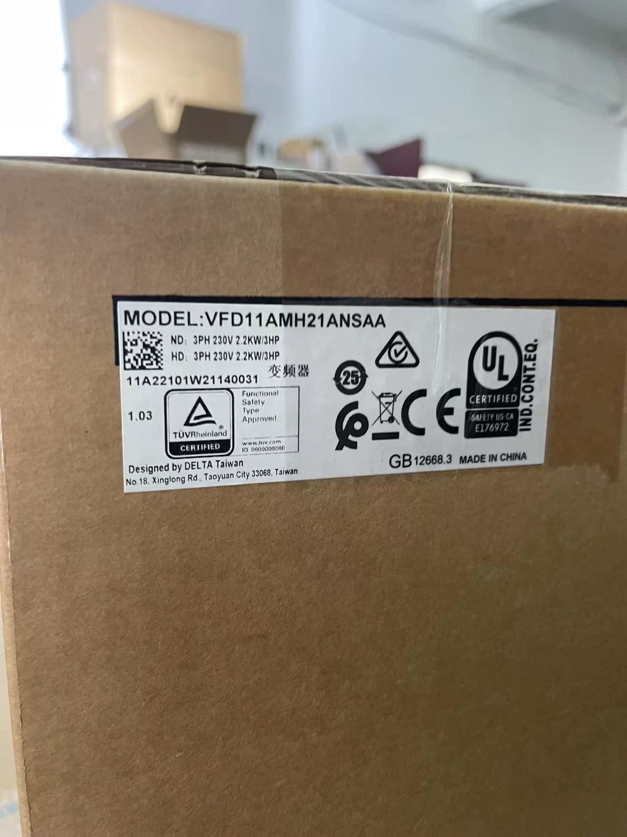 100% brand new original and genuine Delta VFD11AMH21ANSAA 2.2KW 220V Frequency converters Drive Servo Motor