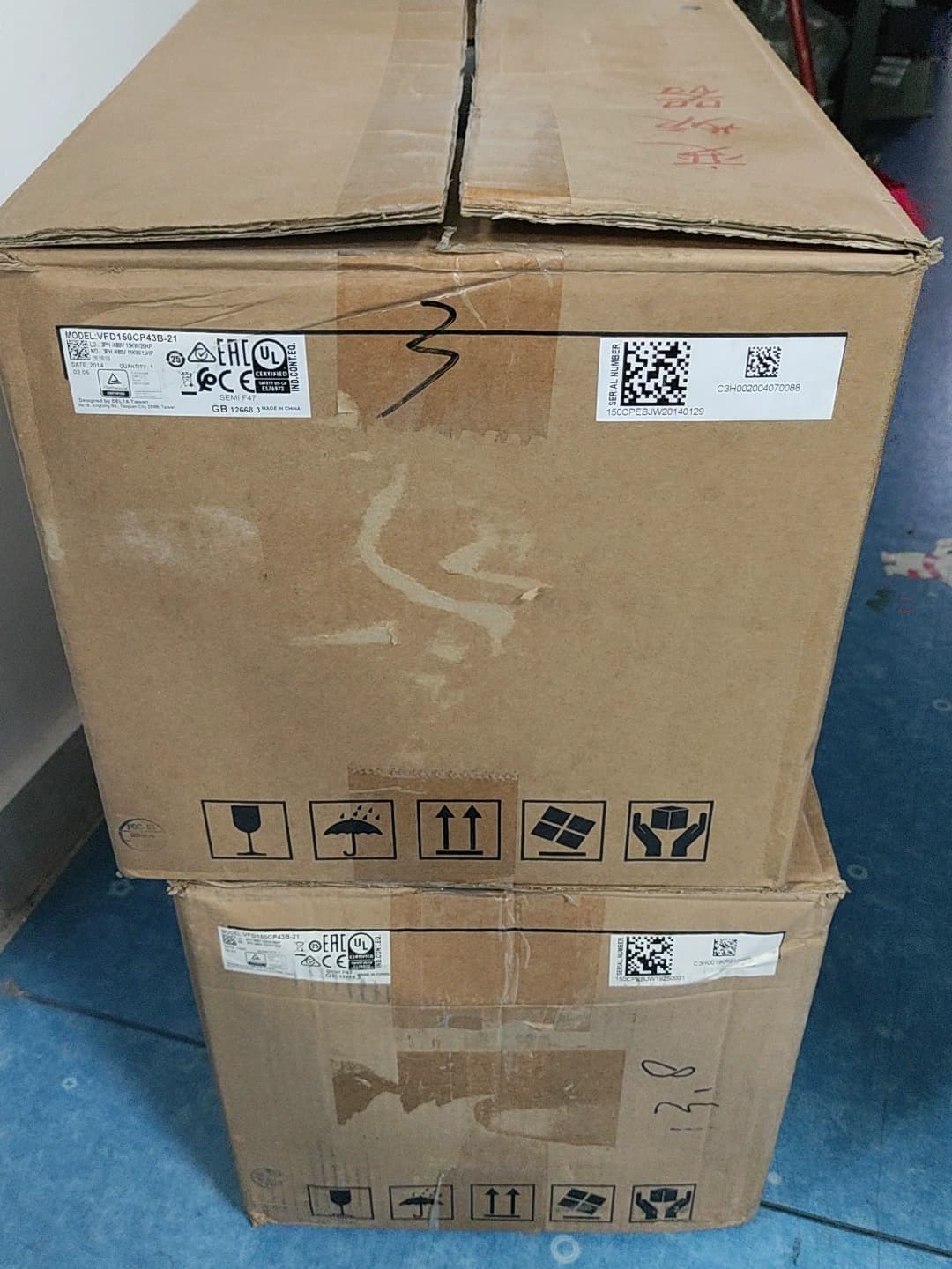 100% brand new, original and genuine Delta VFD150CP43B-21 380V15KW Frequency converters Drive Servo Motor
