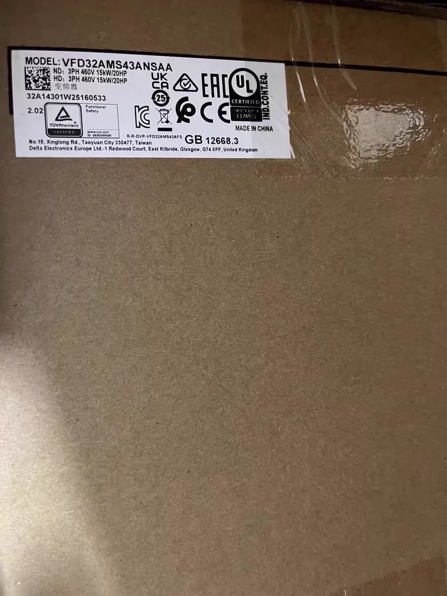 100% brand new original and genuine Delta VFD32AMS43ANSAA 380V/15KW Frequency converters Drive Servo Motor