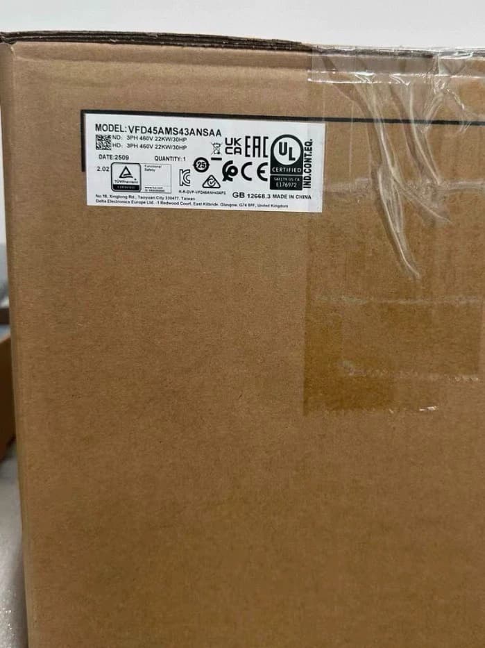 100% brand new original and genuine Delta VFD45AMS43ANSAA 380V/22KW Frequency converters Drive Servo Motor