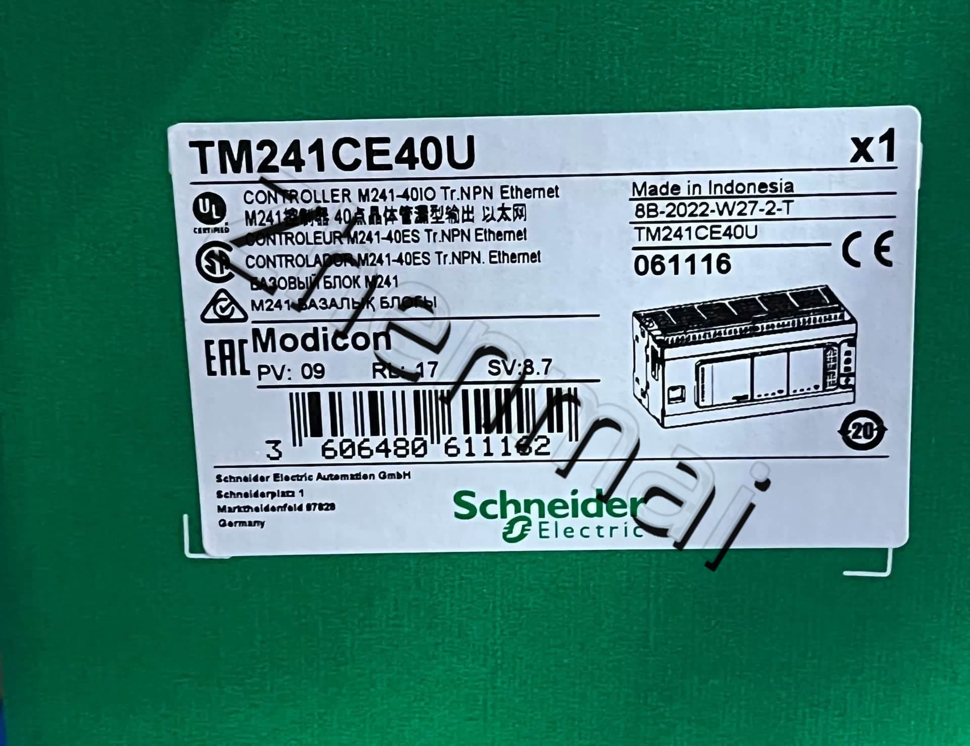 100% brand new, original and genuine Schneider TM241CE40U Frequency converters, circuit breakers, contactors, protective devices