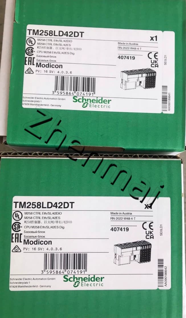 100% brand new, original and genuine Schneider TM258LD42DT Frequency converters, circuit breakers, contactors, protective devices