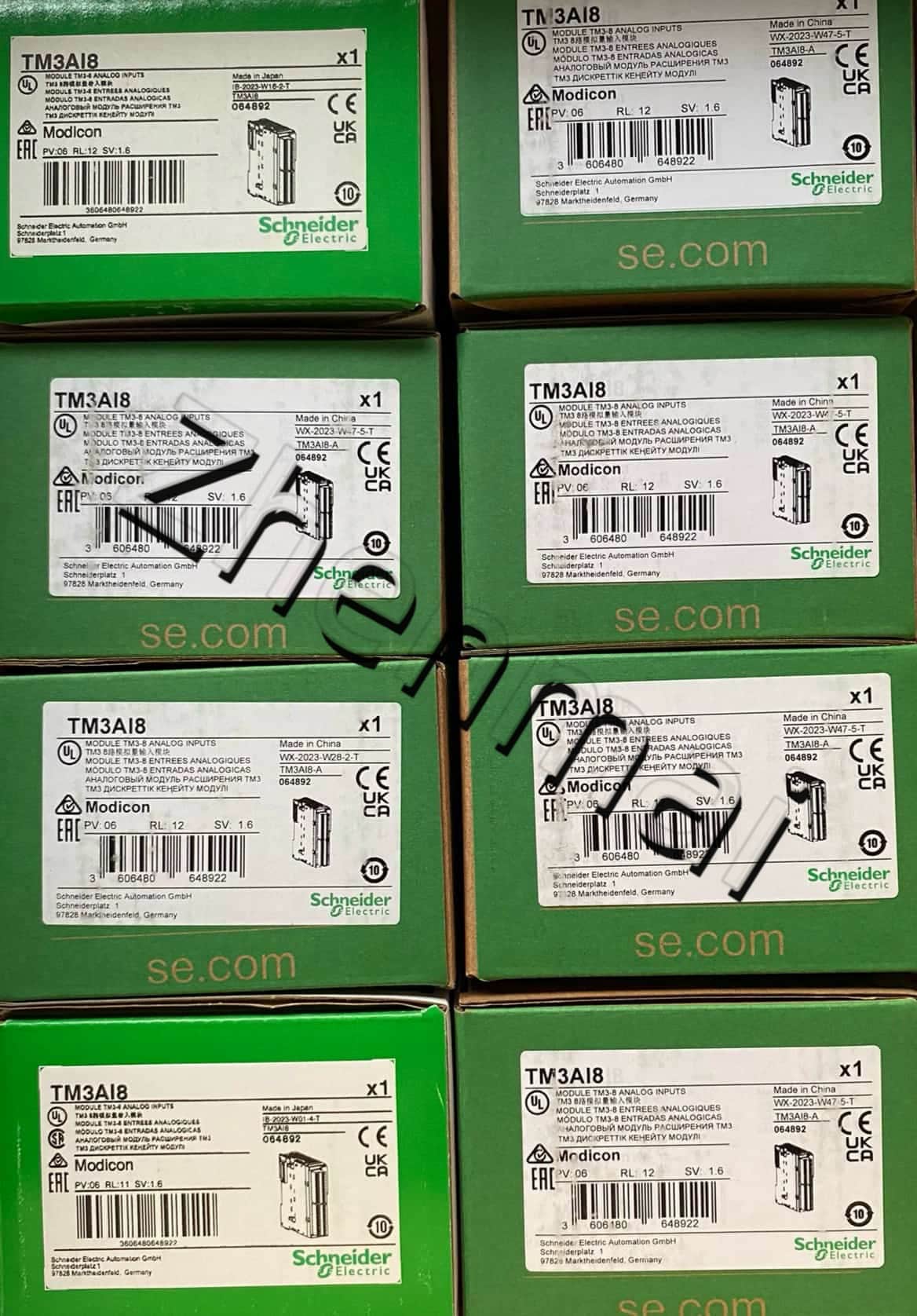 100% brand new, original and genuine Schneider TM3AI8 Frequency converters, circuit breakers, contactors, protective devices