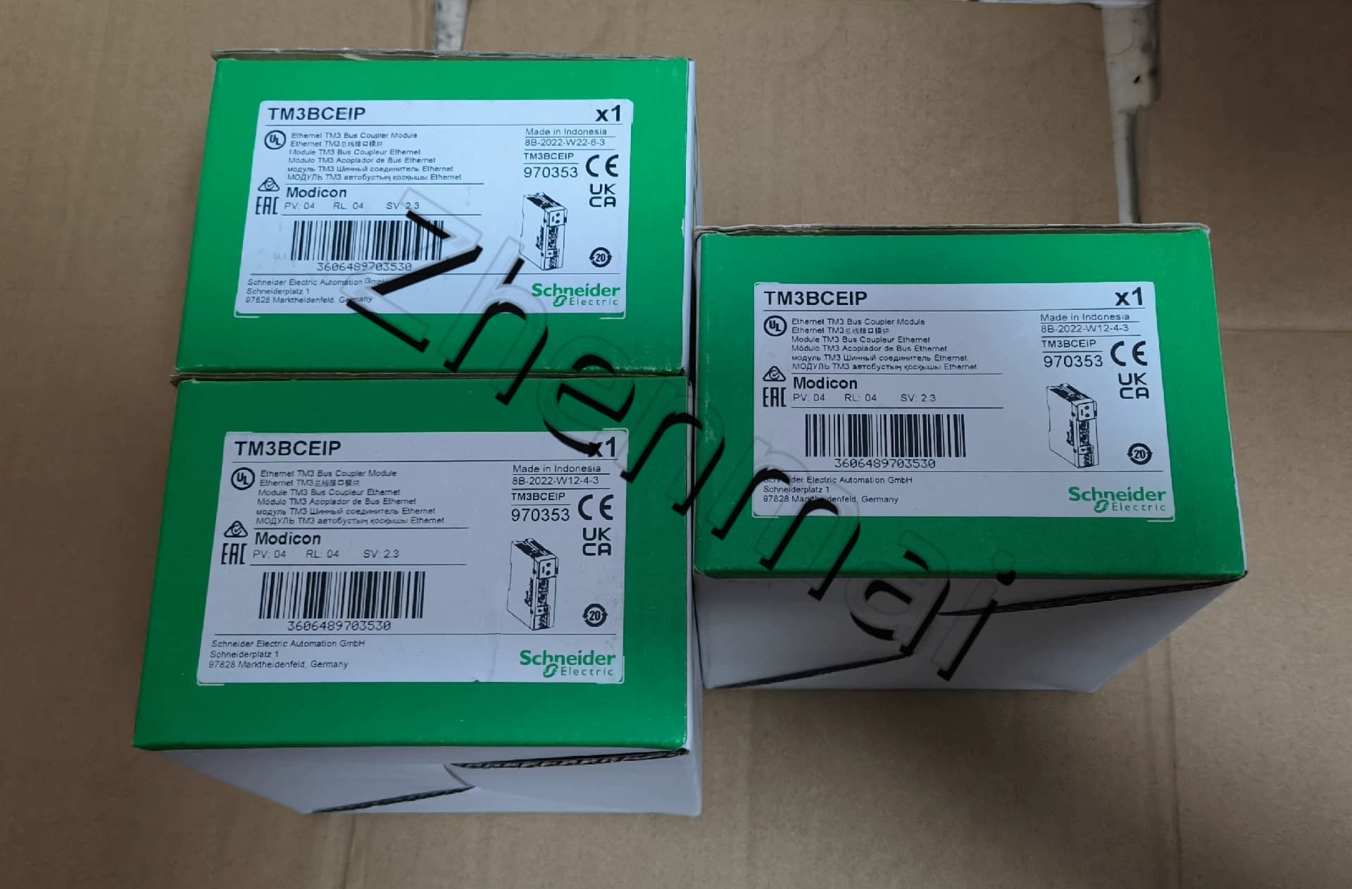 100% brand new, original and genuine Schneider TM3BCEIP Frequency converters, circuit breakers, contactors, protective devices