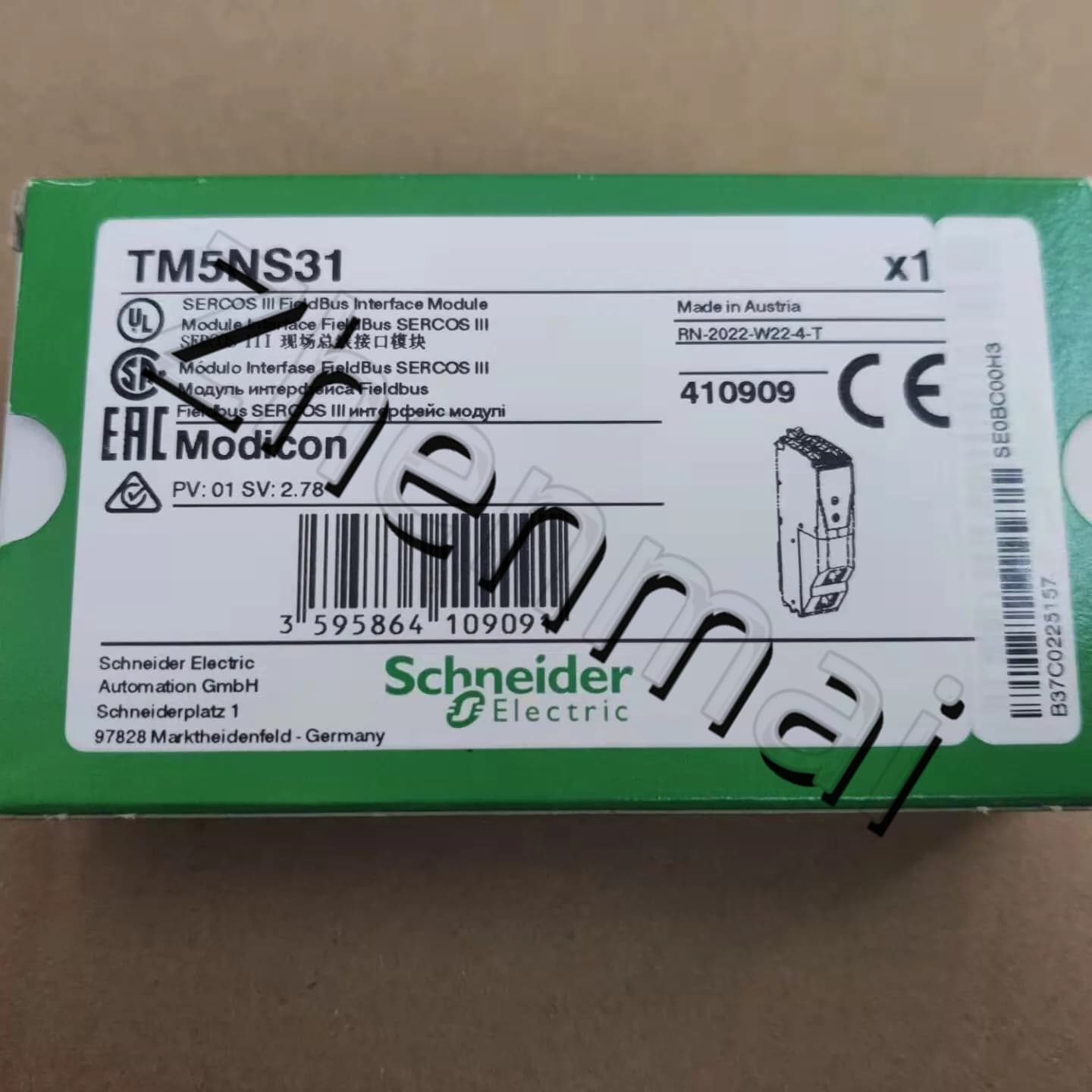 100% brand new, original and genuine Schneider TM5NS31 Frequency converters, circuit breakers, contactors, protective devices
