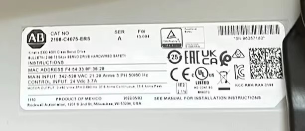 2198-C4075-ERS Kinetix 5300 Servo Drive, brand new and genuine Fast delivery