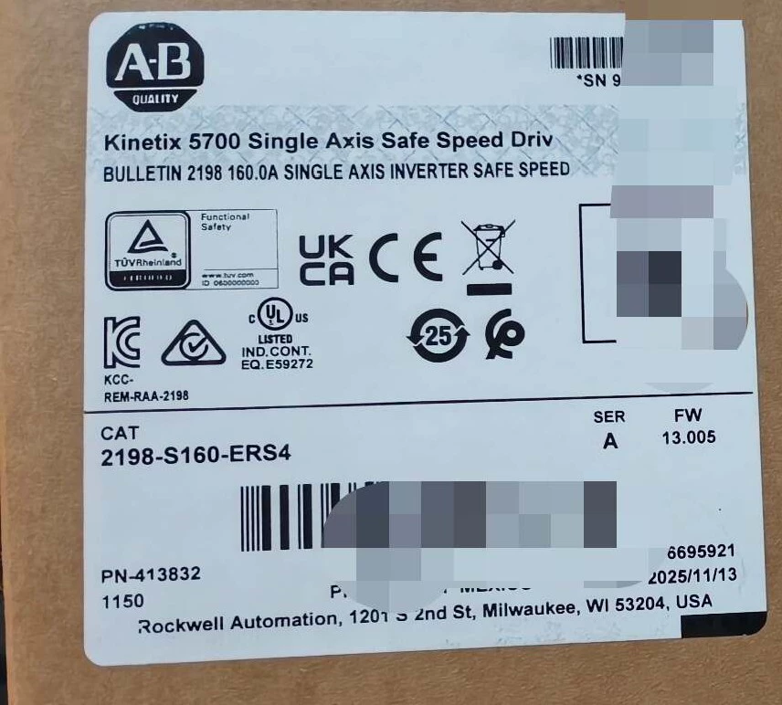 2198-S160-ERS4 Kinetix 5700 servo, brand new and genuine