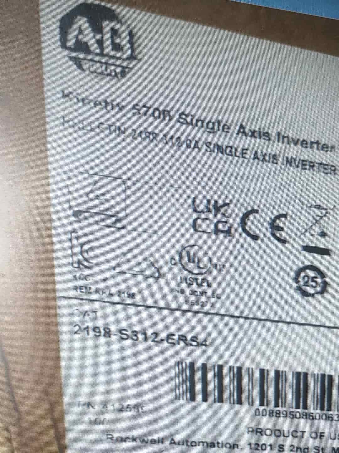 2198-S312-ERS4 Kinetix 5700 servo, brand new and genuine
