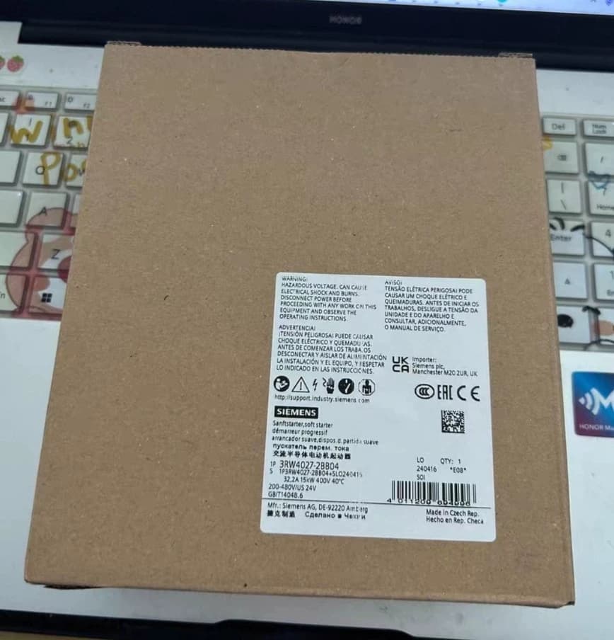 Brand-new, genuine, factory-direct Siemens 3RW4027-2BB04 Soft Starter SIRIUS SOFT STARTER