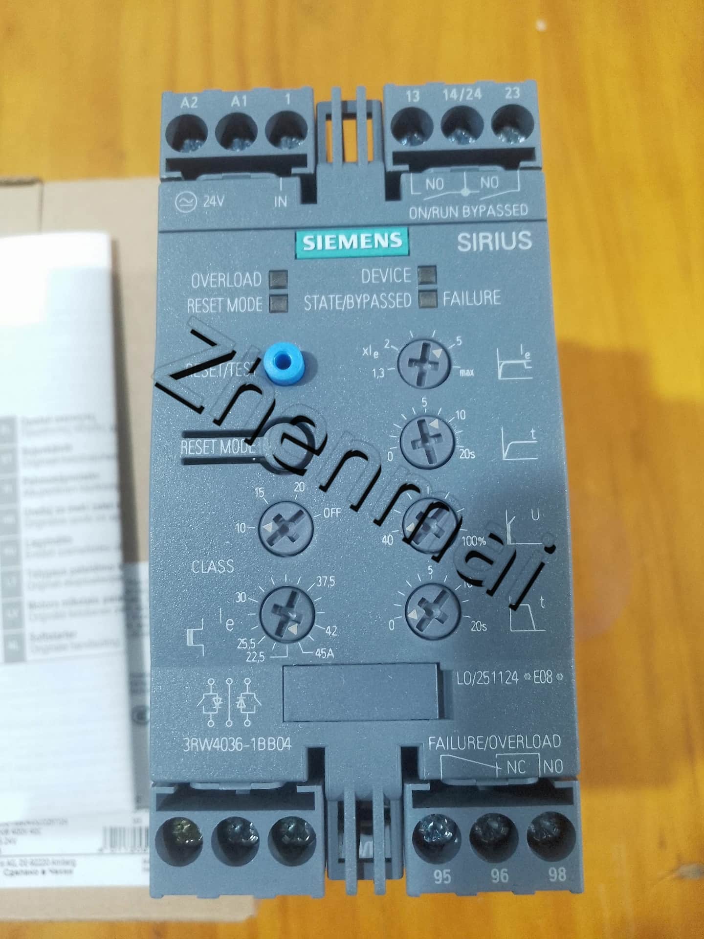 Brand-new, genuine, factory-direct Siemens 3RW4036-1BB04 Soft Starter SIRIUS SOFT STARTER