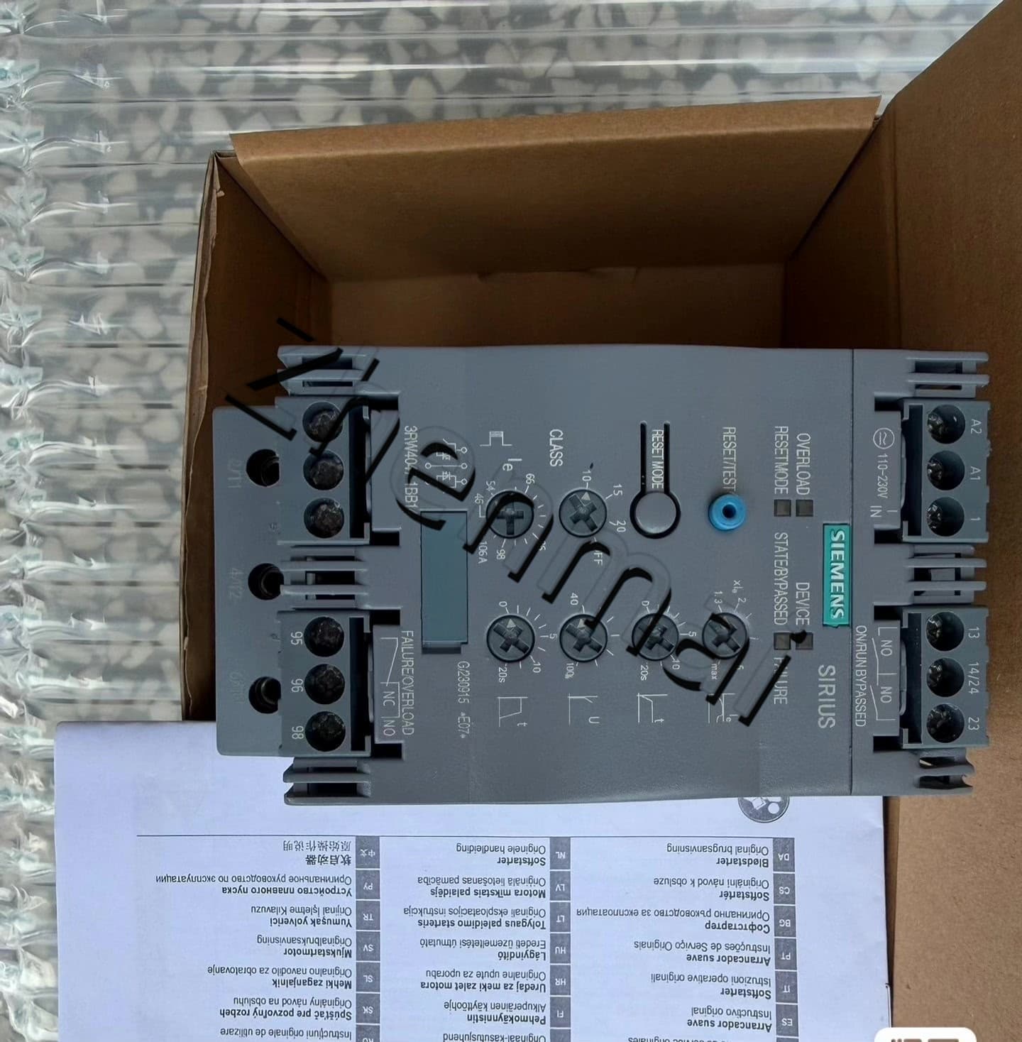 Brand-new, genuine, factory-direct Siemens 3RW4047-1BB14 Soft Starter SIRIUS SOFT STARTER