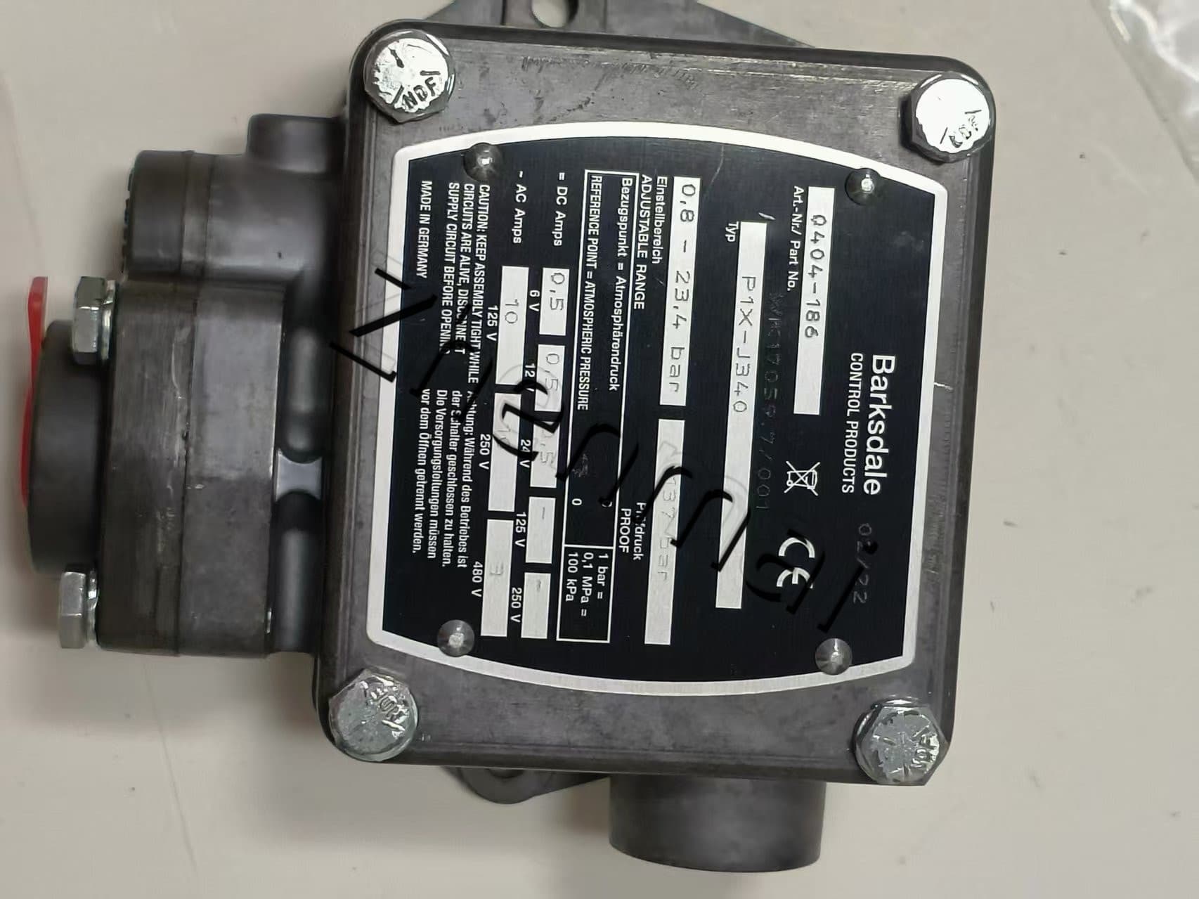Brand New Original Barksdale 0404-186 P1X-J340 Pressure sensor Level switch Flow switch Pressure switch Fast Shipping