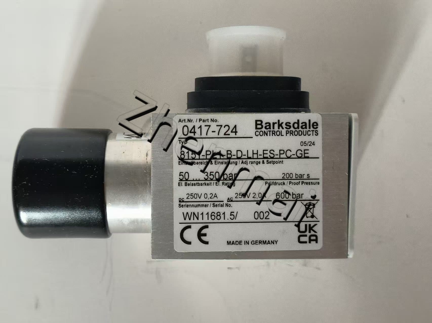 Brand New Original Barksdale 8151-PL1-B-D-LH-ES-PC-GE 0417-724 8151-PL1-B-D-LH-ES-PC-GE Pressure sensor Level switch Flow switch Pressure switch Fast Shipping