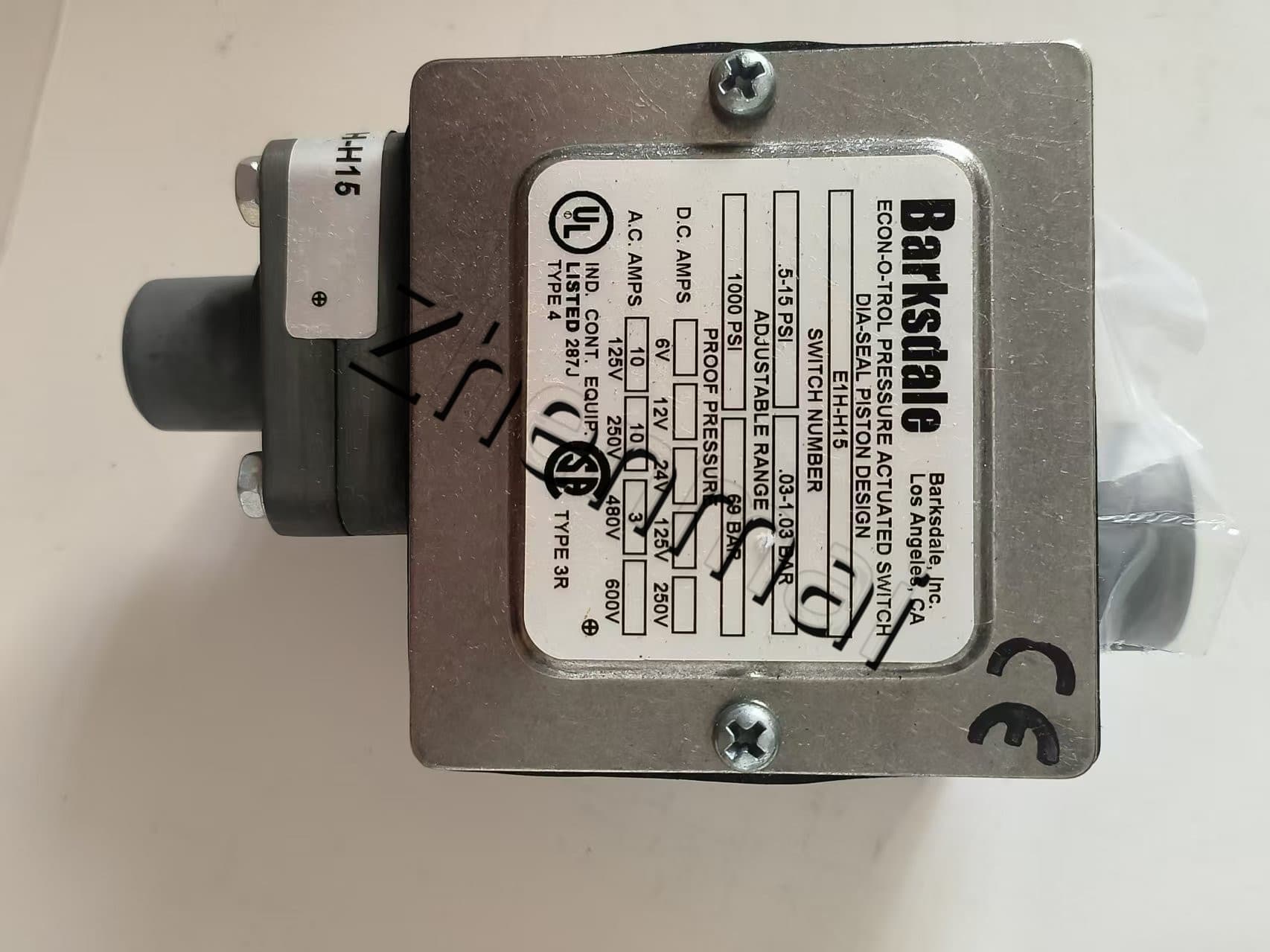 Brand New Original Barksdale E1H-H15-P4 0403-059 Pressure sensor Level switch Flow switch Pressure switch Fast Shipping