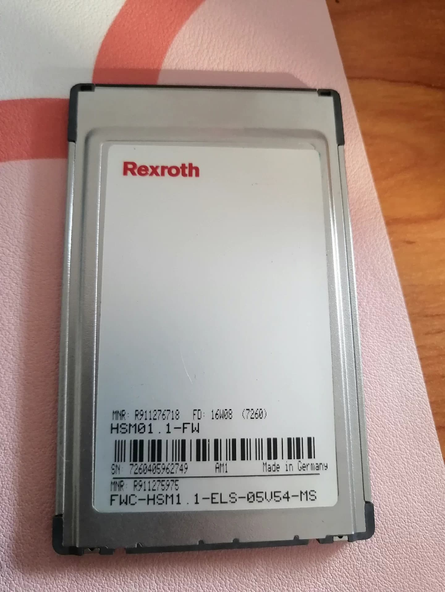 Brand New Original Bosch Rexroth Servo drive memory card FWC-HSM1.1-ELS-05V54-MS Servo Motor Fast Shipping
