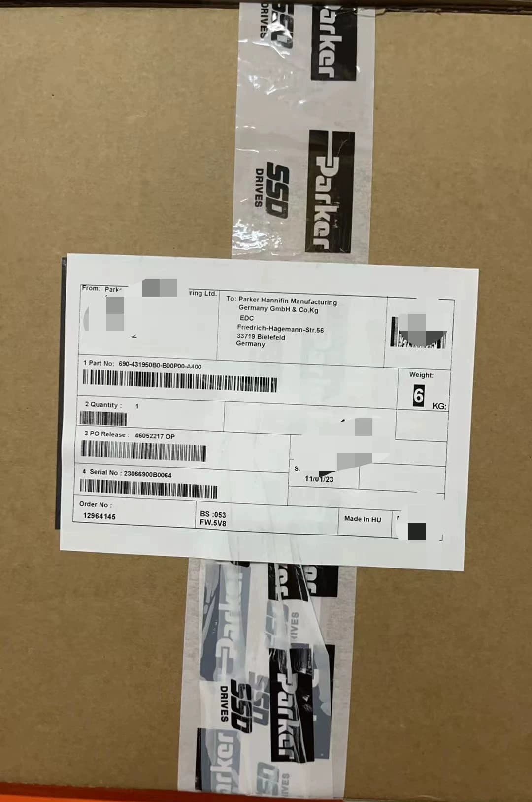 Brand New Original Parker 690-431950B0-B00P00-A400 Servo drives variable frequency drives servo motors controllers Fast Shipping