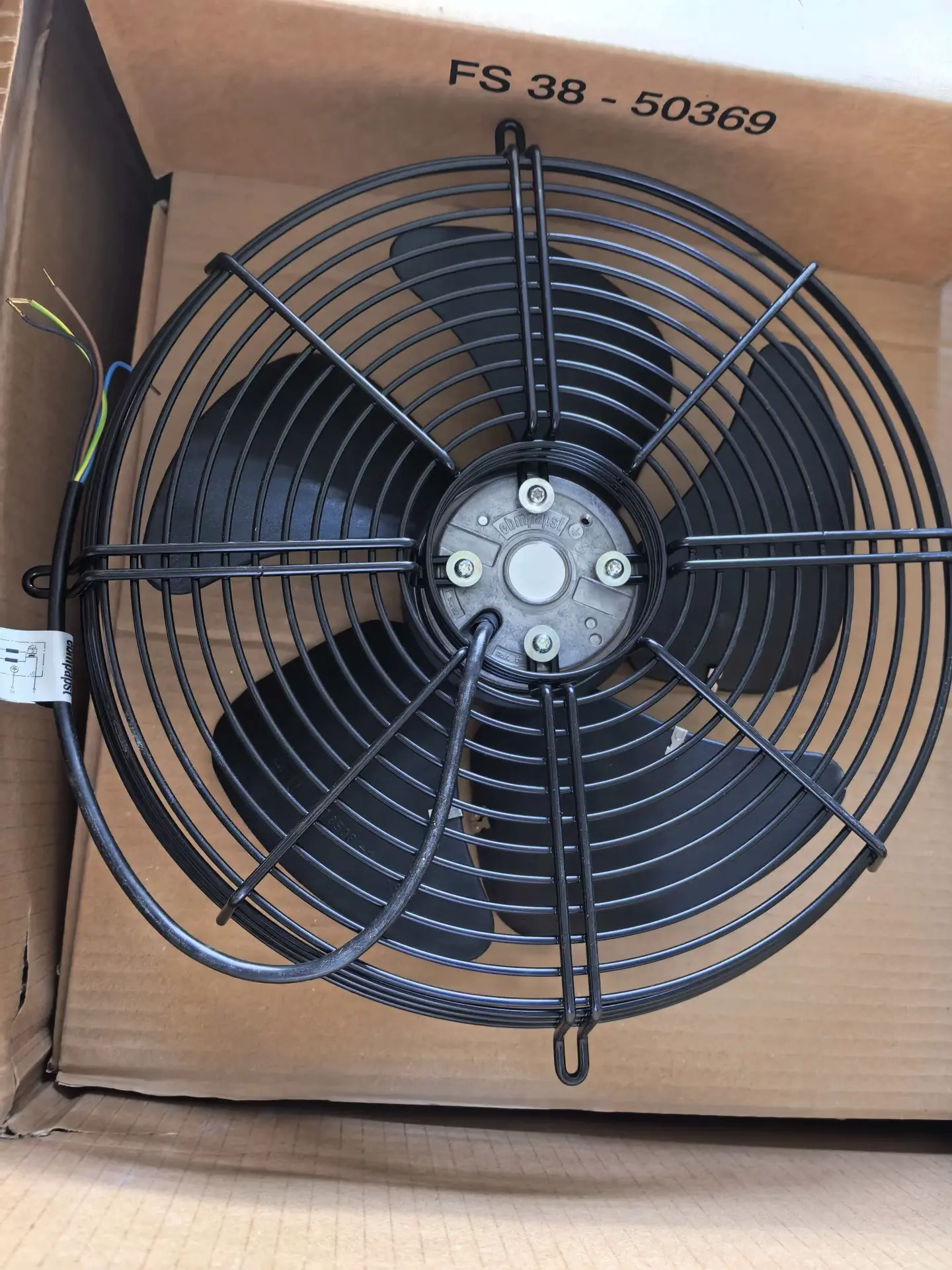 ebm-papst Axial Fan with Guard Grille S4E300-EE20-06 (High Airflow, 230V) Brand-New Original