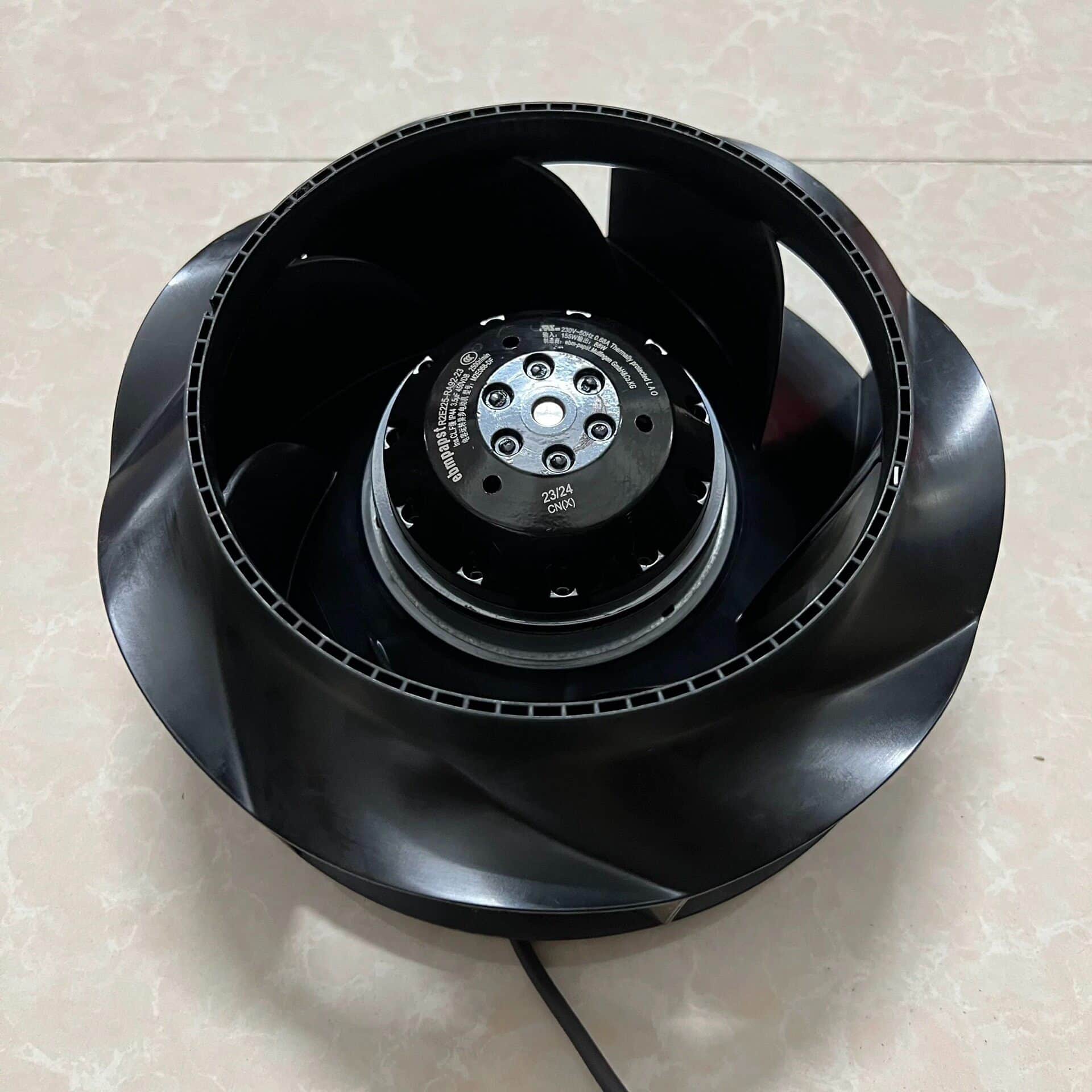 ebm-papst (Germany) R2E225-RA92-23 Centrifugal Fan for Electrical Control Cabinet Cooling Brand-New Original