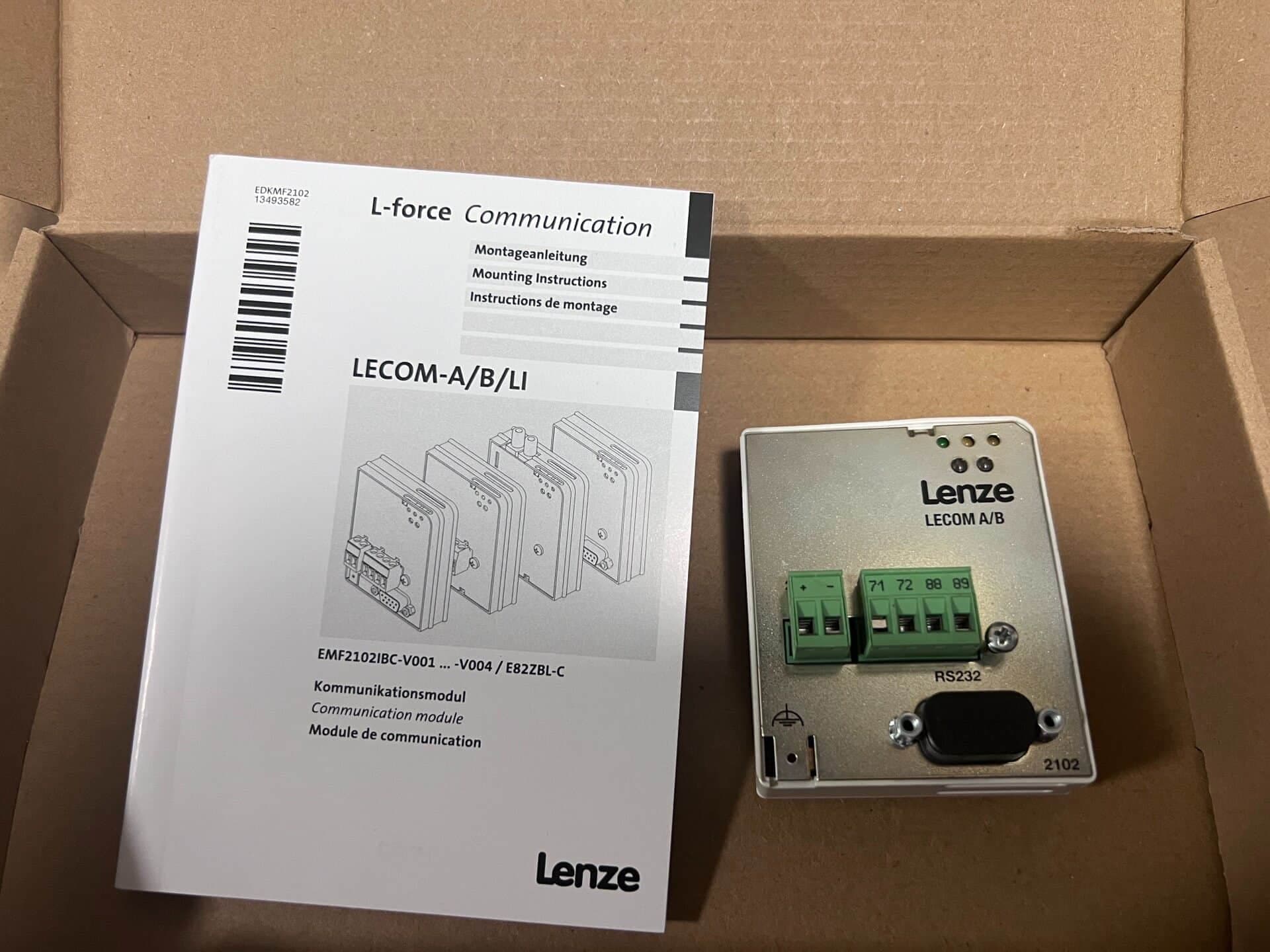 Genuine New Lenze EMF2102IBCV003 Industrial I/O Module FedEx DHL Fast Shipping